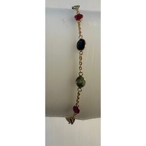 Vintage 14k Bracelet with Gemstones